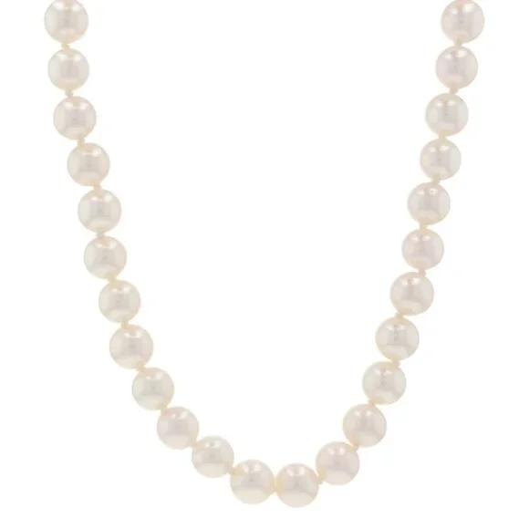 Mikimoto Sea Magic Pearl Knotted Strand Necklace & Bracelet Set - White Gold 14k - Picture 2 of 7